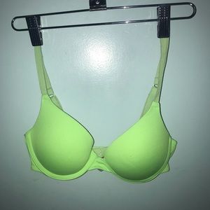 Lime colored bra